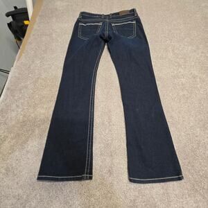 Buckle Western rodeo low rise BKE Flare Payton Darkwash sz 29R Contrast-stitch